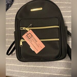 Stone Mountain Black Backpack purse travel vacation on the go